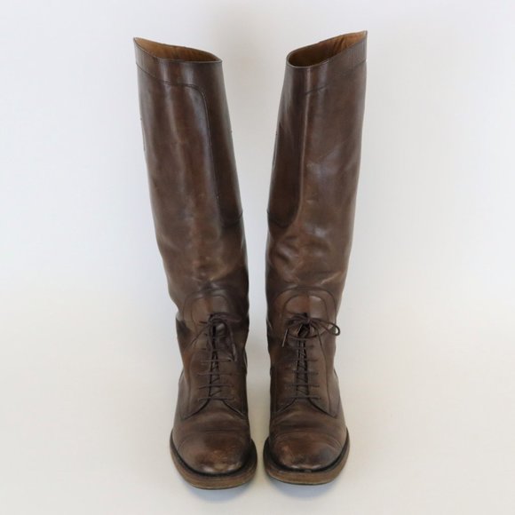 *SOLD* Gucci 'Boulanger' Equestrian Lace-Up Knee Boots - Picture 2 of 7